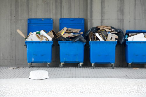 Professional office clearance team in Westham removing furniture