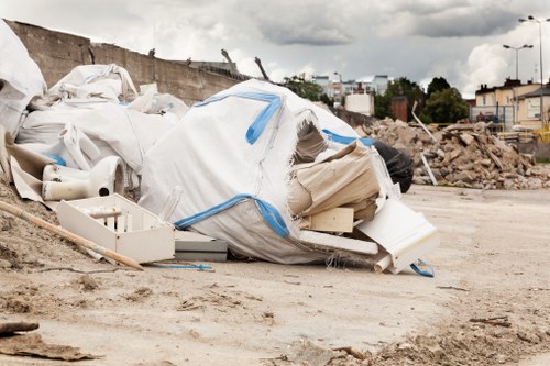 Westham community participating in waste removal