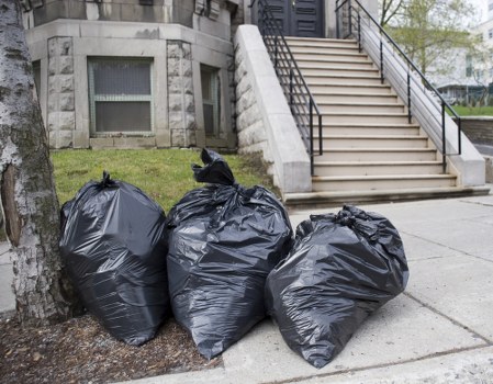 Clean and organized construction site post waste clearance