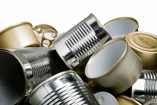 On-site separation bins for textiles, WEEE and bulky waste